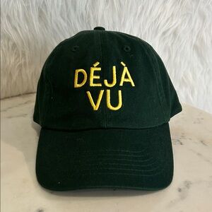 Clare V Green and Yellow Déjà Vu Hat